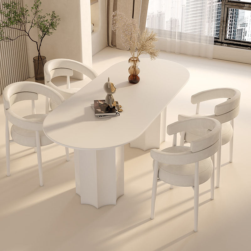 Nordic Style Dining Table Combination, White