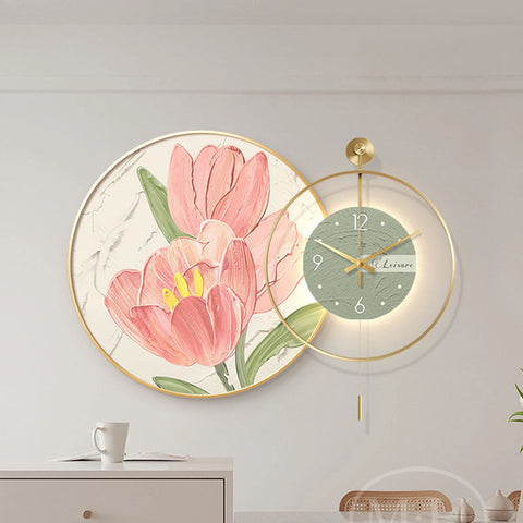 Cici Creative Decorative Tulip Clock