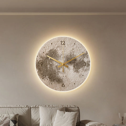 Moon Earth Luminous Clock