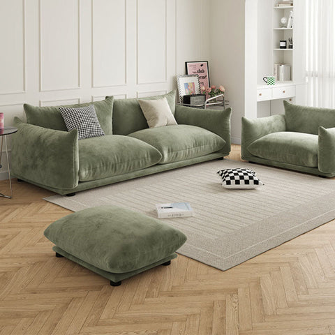 Editha Two Seater Sofa, Three Seater Sofa, Four Seater Sofa, Green Velvet