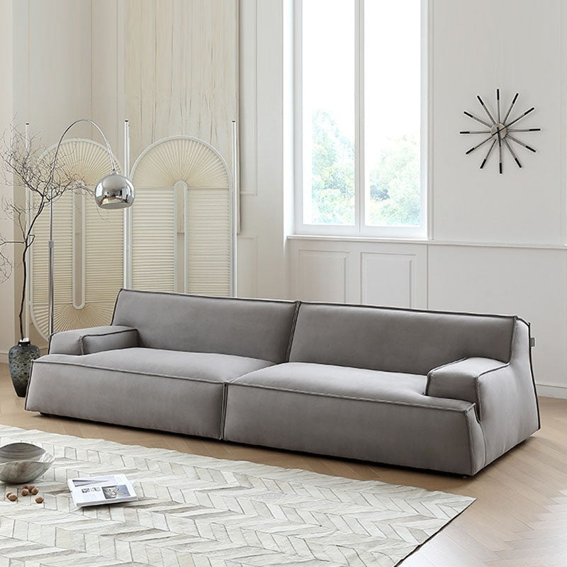 Fanny Two Seater, Three Seater, Four Seater Sofa, Suede, Grey