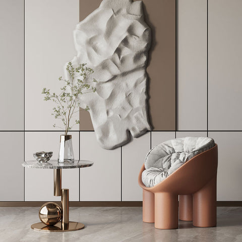 Hulda Armchair With Cushion, Brown