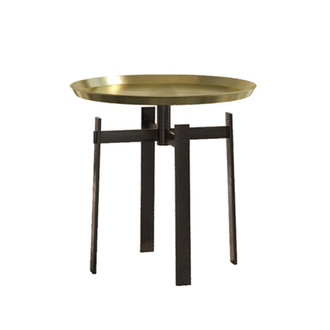 Giles Side Table, Copper Carbon & Metal Copper