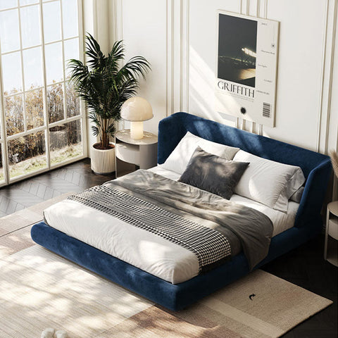 Diana King Size Bed, Super King Size Bed, Velvet