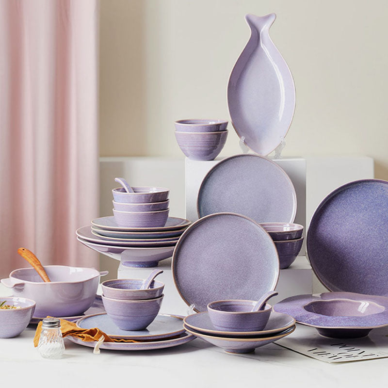Eliana Dinner Set, Purple