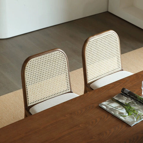 Lucile Rattan Dining Chair, Ash Wood