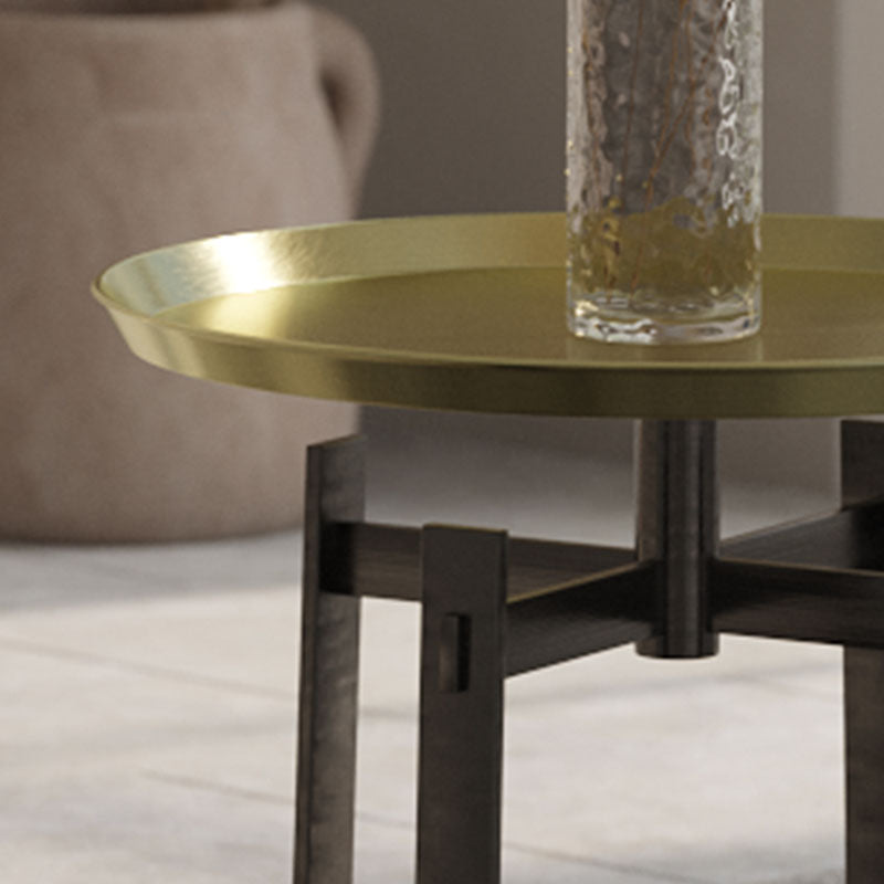 Giles Side Table, Copper Carbon & Metal Copper