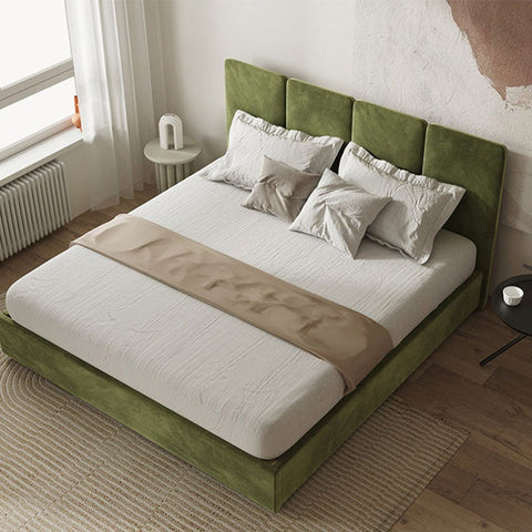 Denice King Size Bed, Super King Size Bed, Velvet