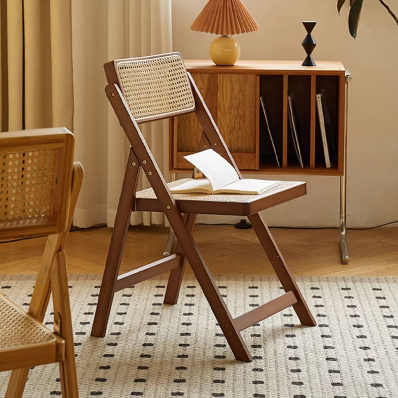 Sharon Foldable Rattan Dining Chair, Bamboo