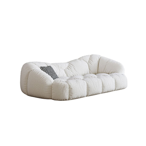 Owen Marshmallow Two Seater Sofa, OFF White, Real Leather