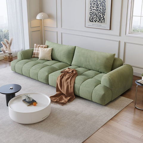 Grayson Puff Two Seater, Three Seater, Four Seater Sofa, Suede