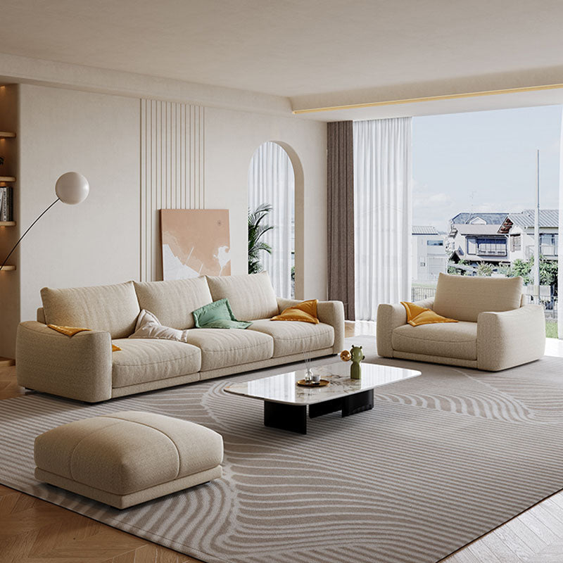 Caleb Modern Two Seater, Three Seater, Four Seater Sofa, Cotton Linen