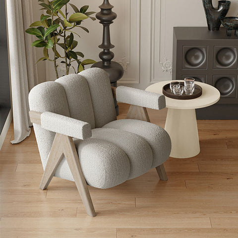 Rosa Armchair, Velvet/ Boucle