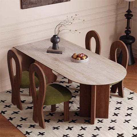 Frederica Dining Table, With Sintered Stone Top