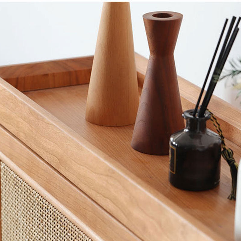 H14 Dex Rattan Shoe Storage With Drawer