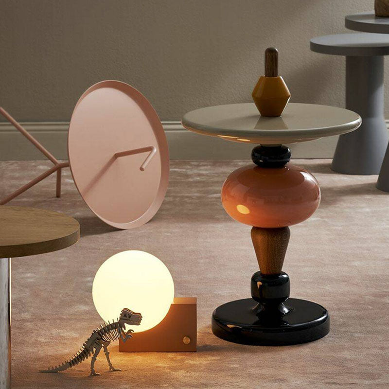 Aspasia Side Table,  Ash wood