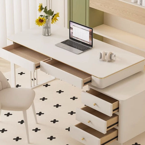Ingram Office Desk, Sintered Stone