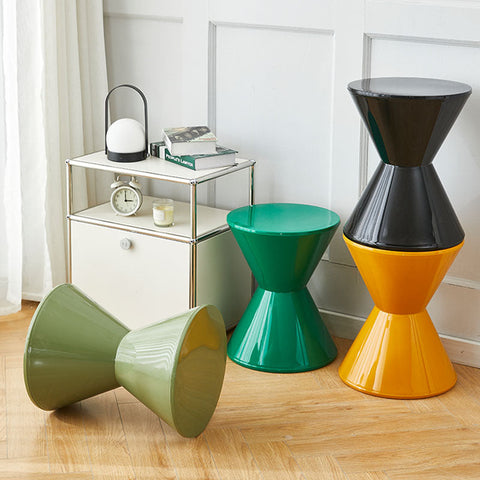 Edwin Hourglass Shoe Stool, Thickened Plastic