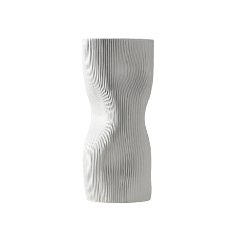 A Set Of Two Ceramic Vases, Blue/ White