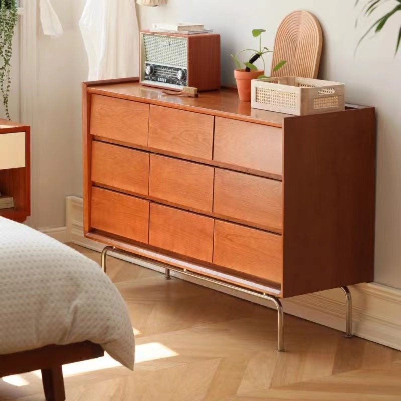 Sam Drawer Cabinet, Cherry Wood