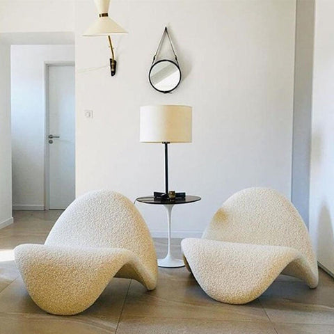 An Lorelei Chair with Back Rest, Boucle