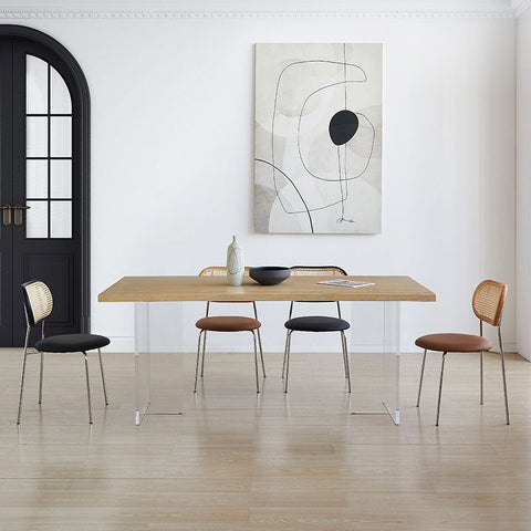 Kamaria Dining Table, Solid Wood