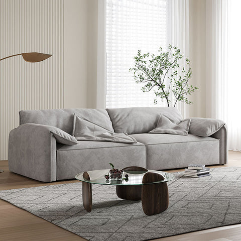 Calista Two Seater Sofa, Suede