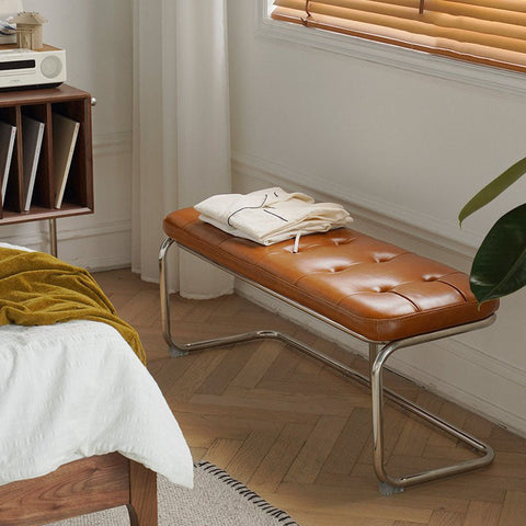 Odelette Vintage Bench, Leather