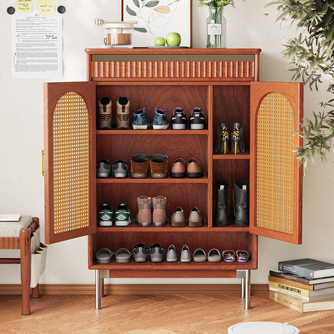 Levy Shoe Storage, Rattan