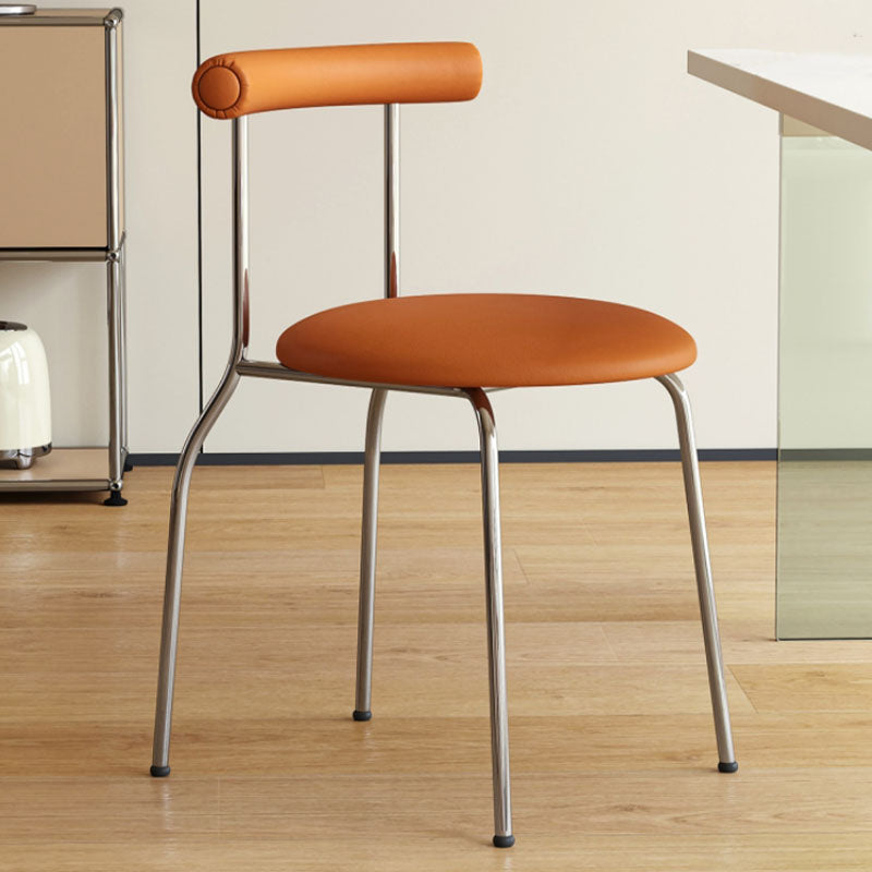 Sagan Dining Chair, Leather & Carbon Steel Alloy