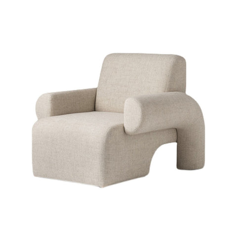 Giacinta 7-Shape Linen Armchair, Single Sofa