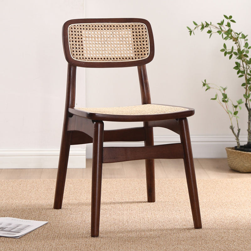 Patten Rattan Dining Chair, Solid Wood