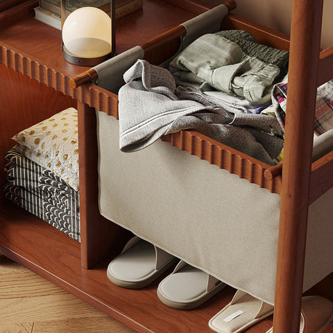 Grace Wardrobe, Cloth Rack, With Mirror