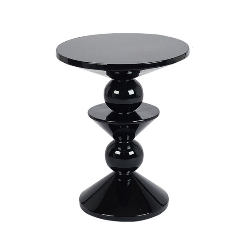 Boris Candied Black Side Table, MDF & FRP