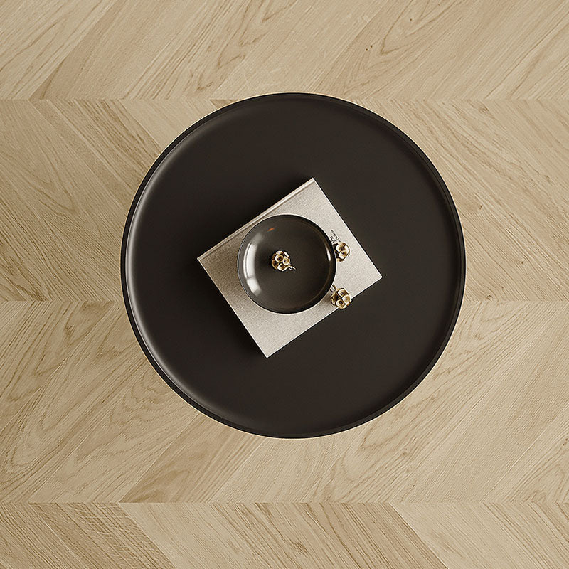 Roland Side Table with Book Storage, Black