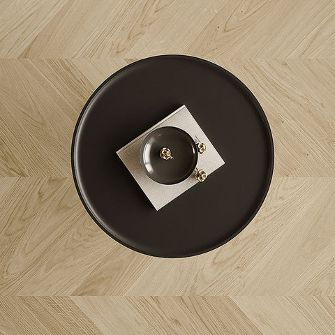 Roland Side Table with Book Storage, Black