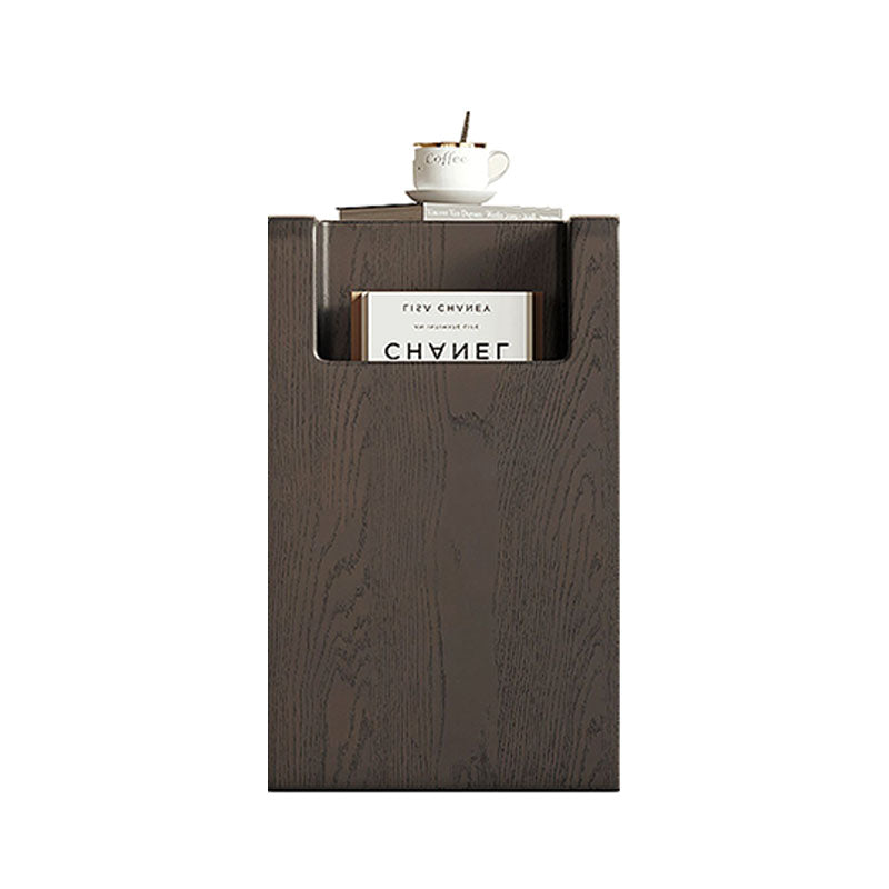 Rodge Side Table with Book Storage, Wood