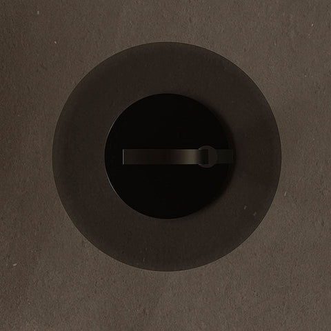 Theobald Face Side Table, Carbon Steel Rack & Tempered Glass