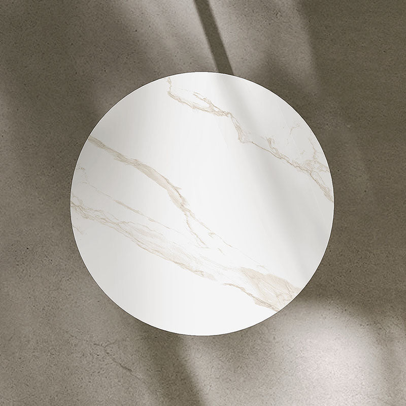 Dorothy Side Table, Sintered Stone & Stainless Steel Base