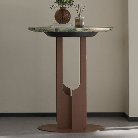 Rory Side Table With Marble Top