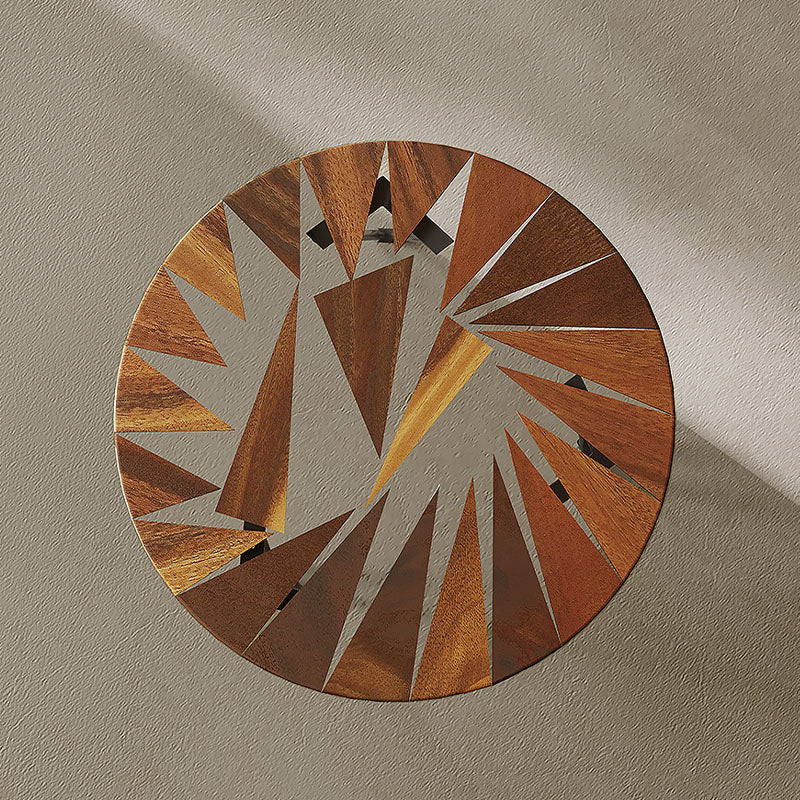 Morris Side Table, Walnut & Carbon Steel