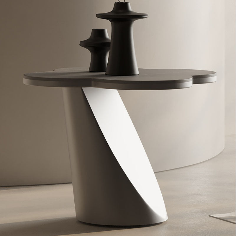 Lorna Side Table, Stainless Steel & Sintered Stone