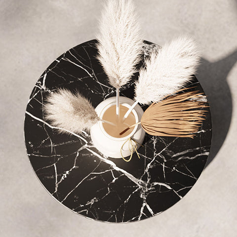 Geoff Side Table, Marble Effect