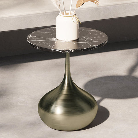 Geoff Side Table, Marble Effect