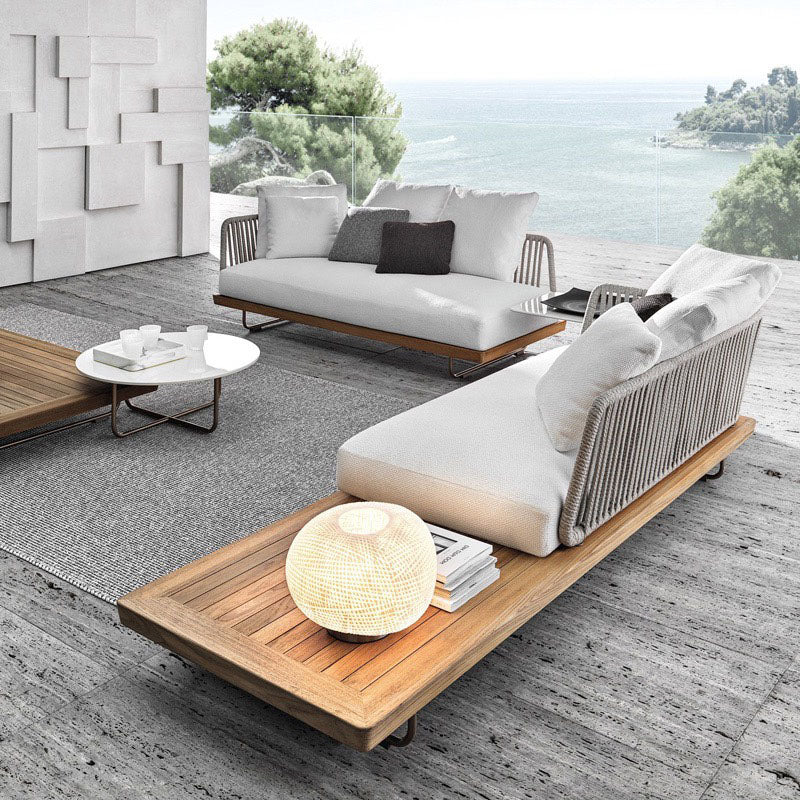 Phyllis Rattan Outdoor Sofa Set, Two Seater Sofa, Outdoor Furniture, Grey