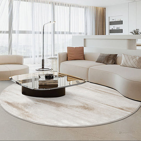 DA Natural Round Wool Rug, Various Styles Available