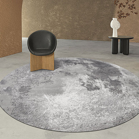 Grey and White Moon Rug, Various Styles Available