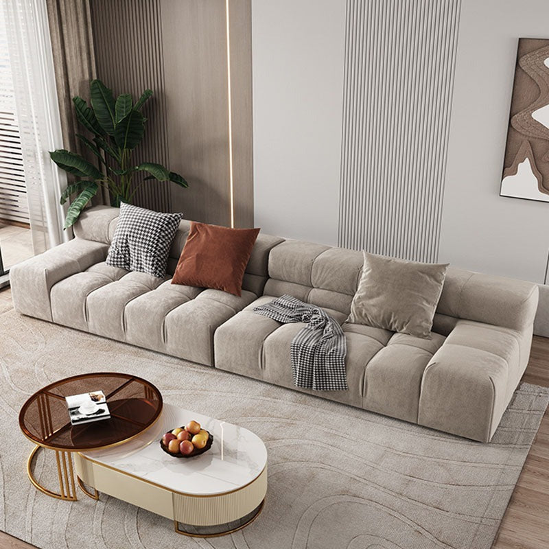 Grant Four Seater Sofa, Grey Velvet