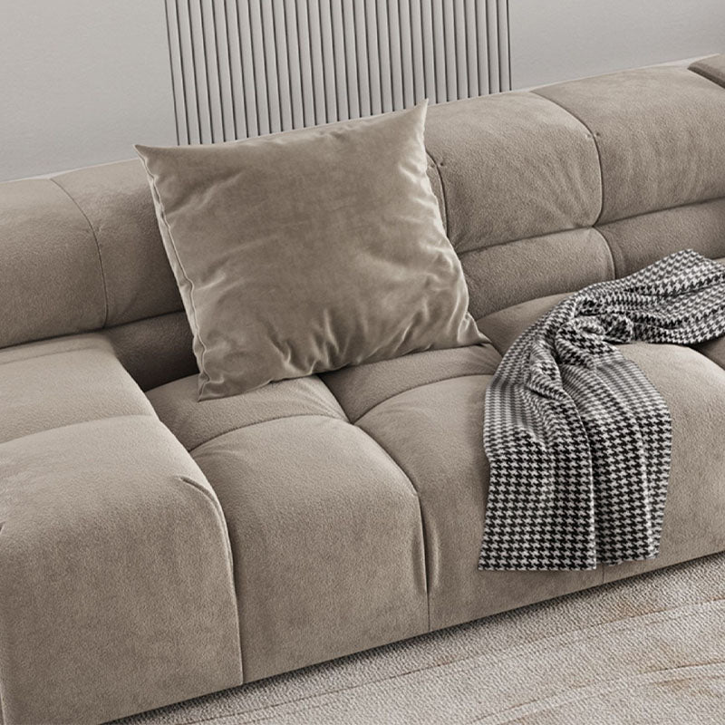 Grant Four Seater Sofa, Grey Velvet