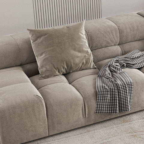 Grant Four Seater Sofa, Grey Velvet